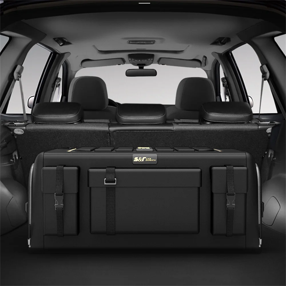 

50L/60L/70L Car Trunk Organizer Storage Box Oxford Cloth Auto Organizers Bag Folding Trunk Storage Pockets For Vehicle Sedan SUV