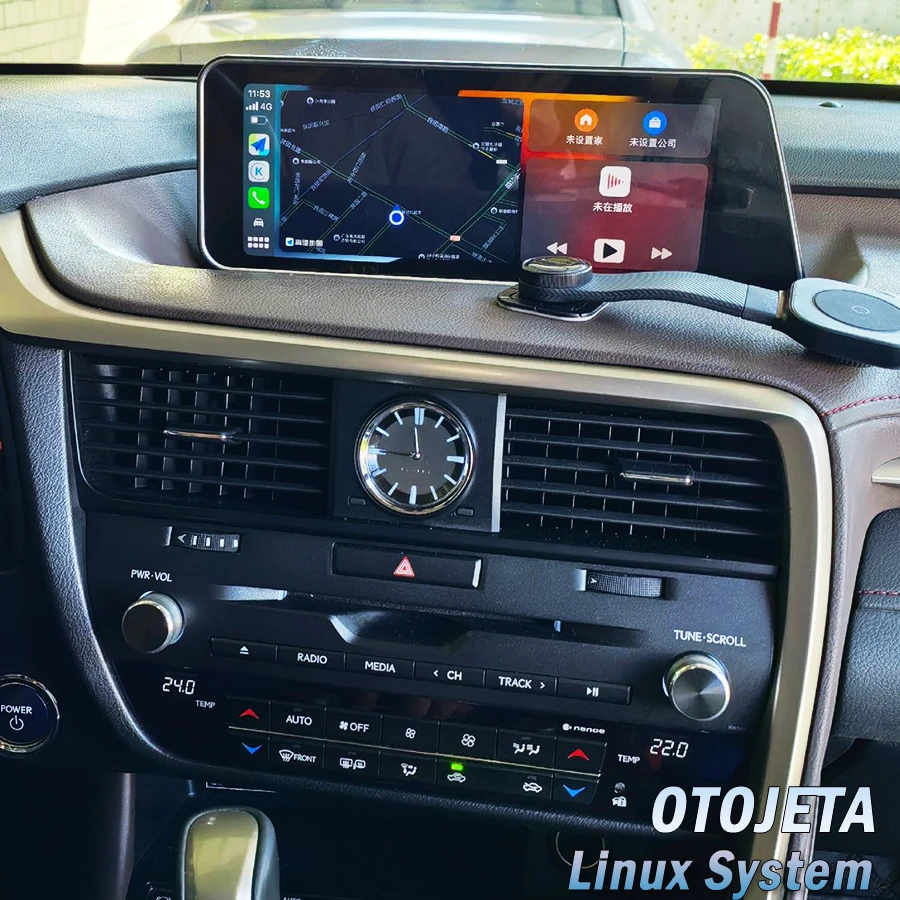 12.3inch Linux Car Radio Touch Screen Wireless CarPlay For Lexus RX RX270 RX300 RX350 2016-2020 Android Auto Multimedia GPS