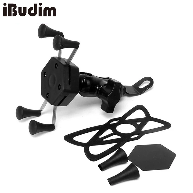 Universelle Motorrad-Handyhalterung für iPhone Xiaomi Motorrad Roller Rückspiegel-Handyhalterung für 4,5-6,8 Zoll Mobilgeräte