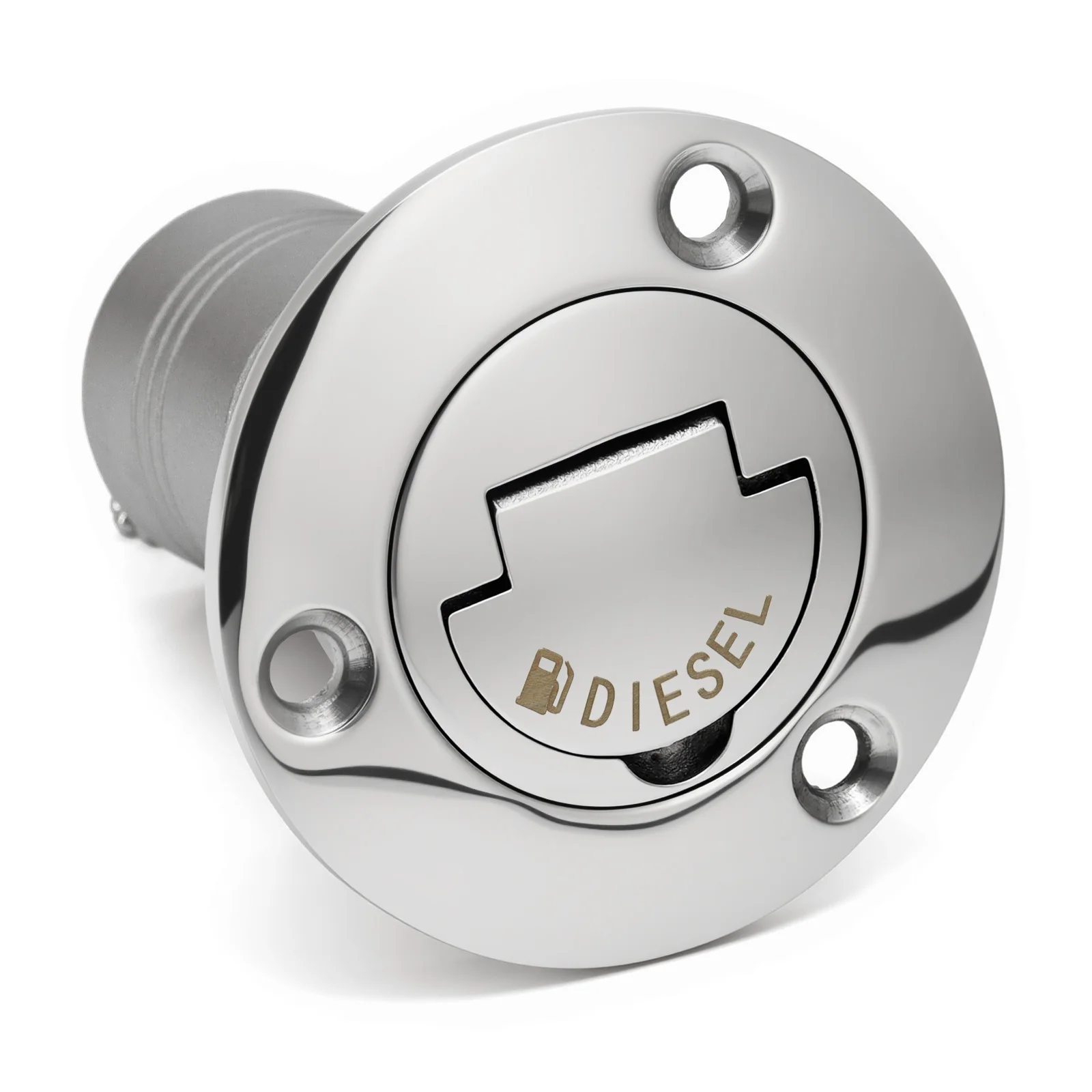 38mm (1,5 Zoll) 50mm (2 Zoll) Deckfüllkappen für Marineboote aus 316 Edelstahl mit Schlüsselkappe für GAS DIESEL KRAFTSTOFF ABFALL LOGO – Detail 6