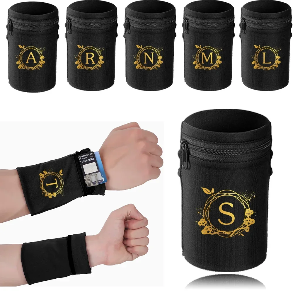 

Sports Wristband Bags Wrist Bag Protector Black Series Support Running Sport Safety Brace Wrap Wristbands Wreath Style