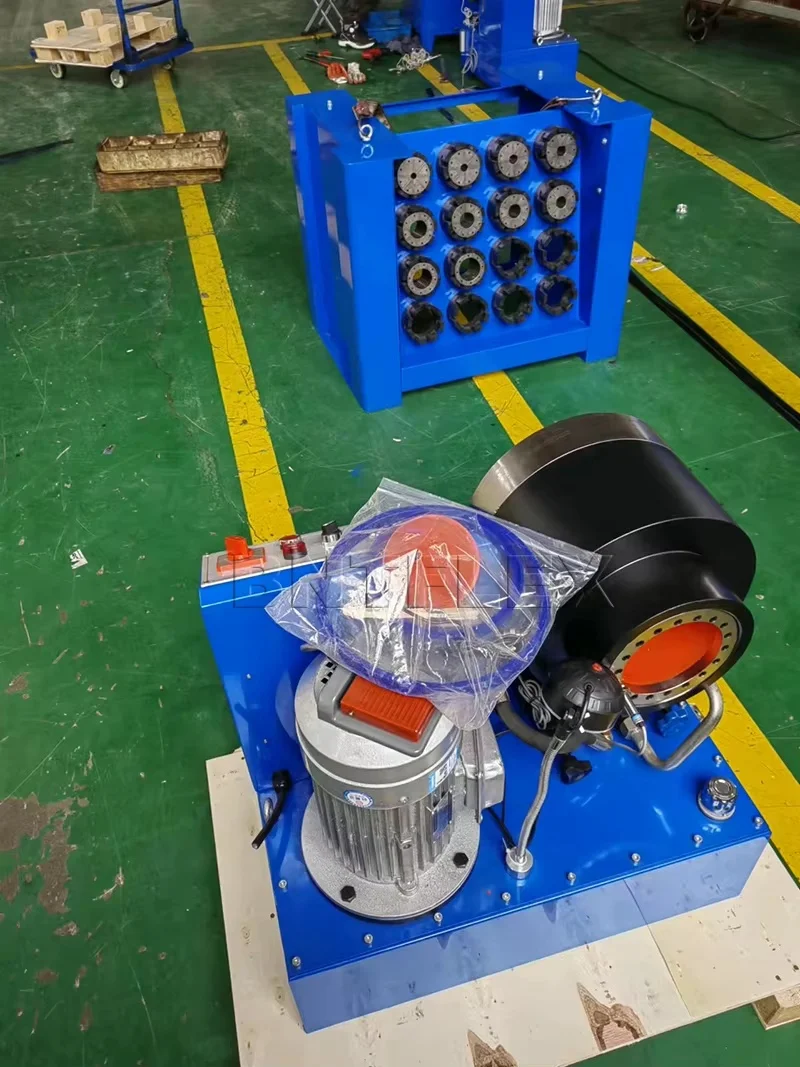 Velocidade rápida boa qualidade BNT-P69 1/4 polegada a 2 polegada 4 fios crimper de mangueira hidráulica com ferramenta de matriz rápida e 12 conjuntos de matrizes