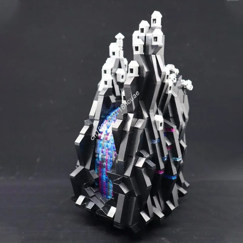 994 pçs moc série fantasia a cachoeira mágica nan modelo blocos de construção montar crianças arquitetura artesanato brinquedos presentes natal