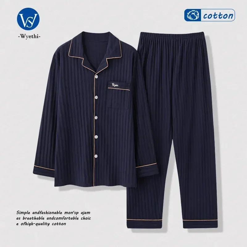 2 Plus pigiama Home Sleep manica lunga in cotone pezzi/set uomo puro per taglia pantaloni vestiti Solid 2023 Sleepwear