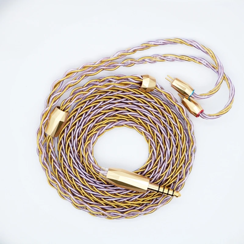 XINHS S05 8-core gold silver foil wire gold plated mixed woven cable