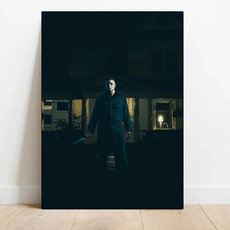 الفيلم شخصية الرهيبة المشارك سمارة مورغان رجل نحيل Ghostface الجمالية قماش اللوحة لتزيين غرفة المعيشة