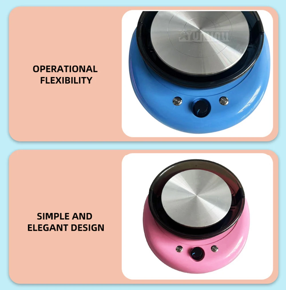 Mini Pottery Machine,Home Kids Learning Macaron Simple Round Mini Clay Throwing Machine, Clay Throwing Machine