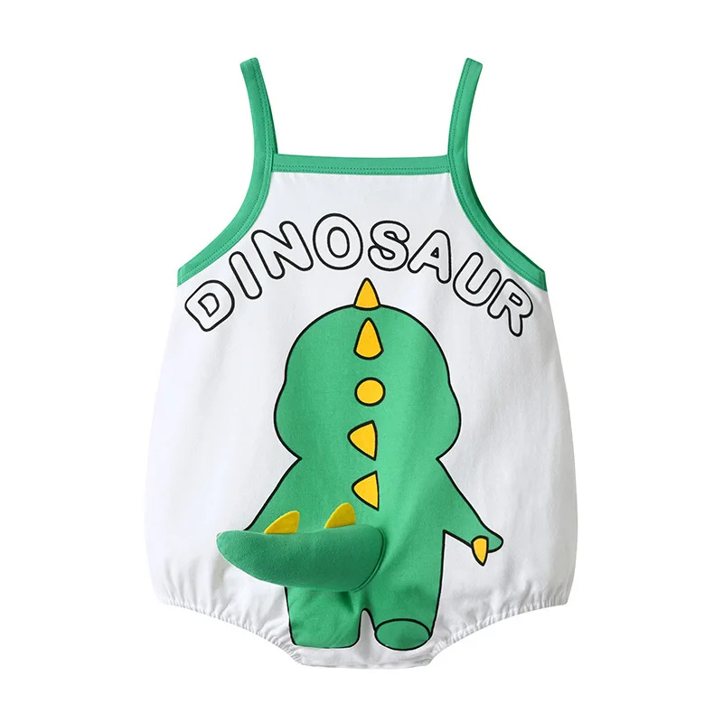 Kawaii Summer Baby Clothes Bodysuit Boy Girl Infant Cartoon rabbit Panda Dinosaur Sleeveless Newborn Romper Onesie Baby Jumpsuit