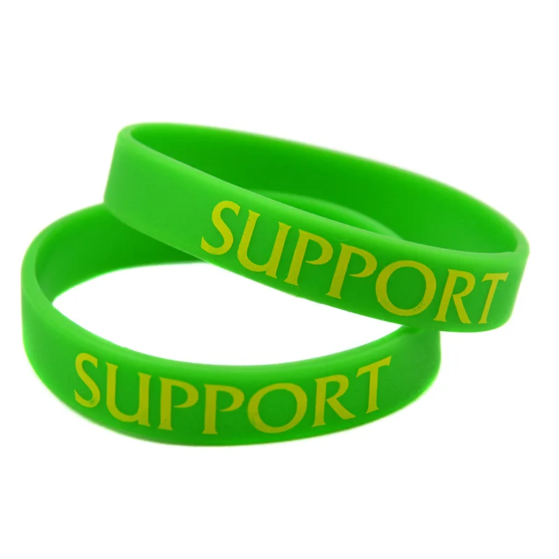 1 Pc ADC JUNGLE SUPPORT TOP MID Silicone Wristband Printed Sport Band Fashion Style Women Men Jerwerly Gifts Bangle Bracelets