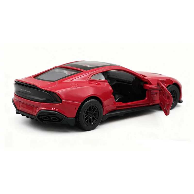 アストンマーティン・ヴァンキッシュのシミュレーション1/43合金製カーモデル、シミュレーションカーのおもちゃ、プルバック式スポーツカー、ドアが開くミニチュア