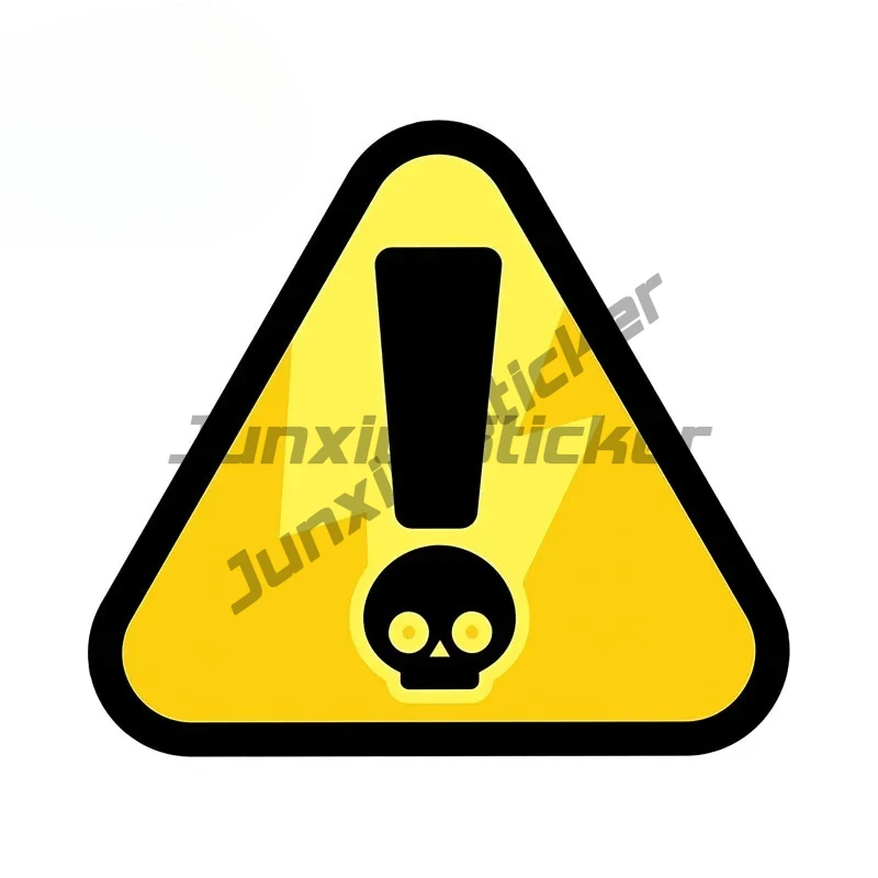 

Skull Warning Car Stickers Creative Windshield Electric-Bicycle Vehicle PVC Decal Occlusion Scratch Custom Printing
