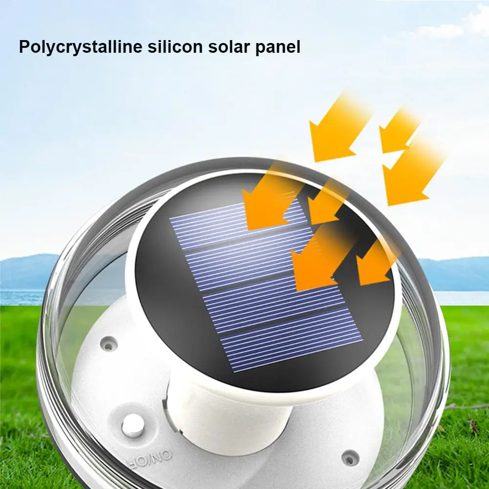 Solar Float Light 3 tryby regulowana zewnętrzna wodoodporna lampa nocna na basen słoneczna lampa pływające kulki do ogrodu na podwórku