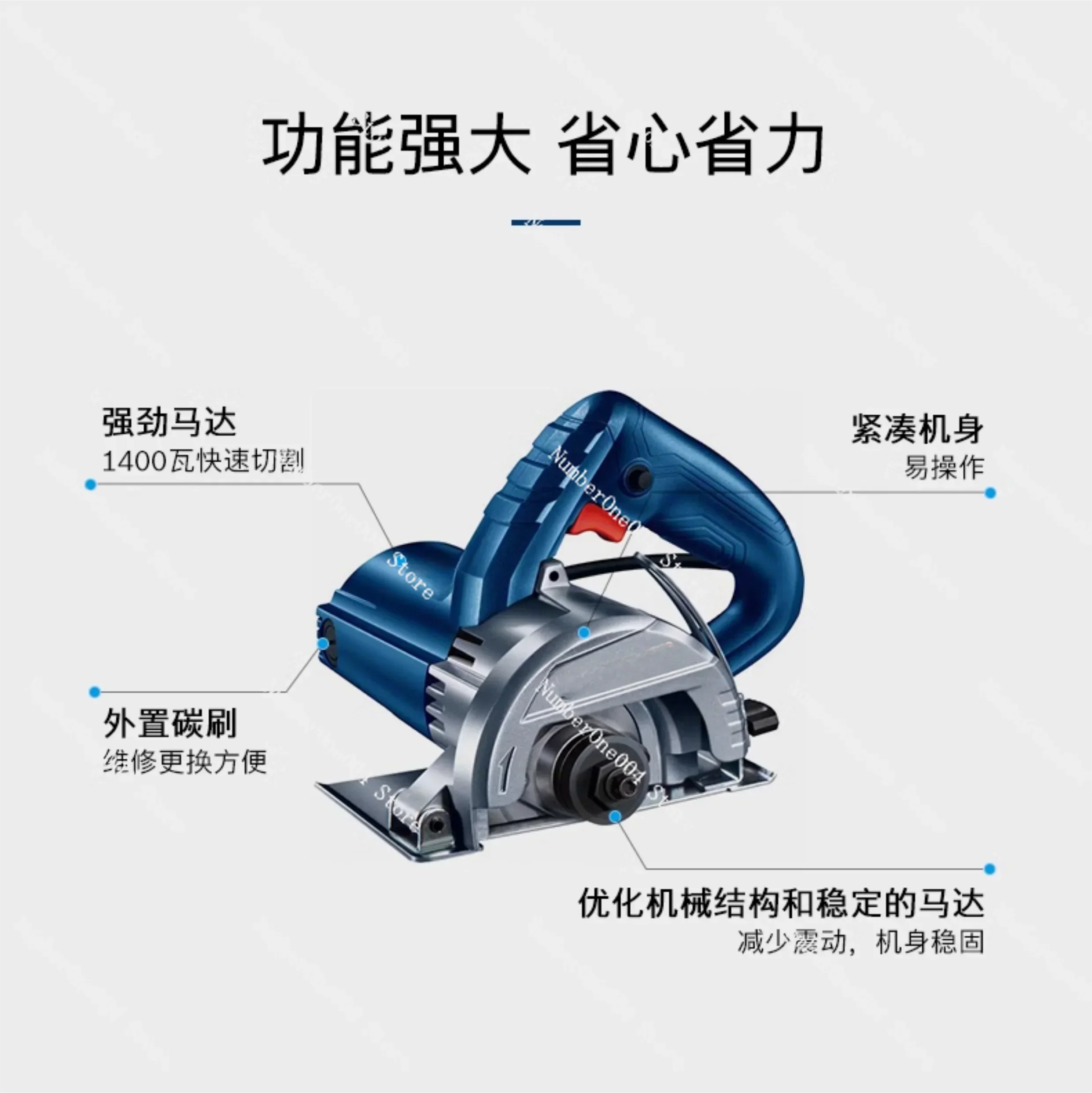 Stone Cutting Machine Cutting Machine Tile Stone Gdc145 Handheld Small Miter Toothless Saw Portable Slotting Machine