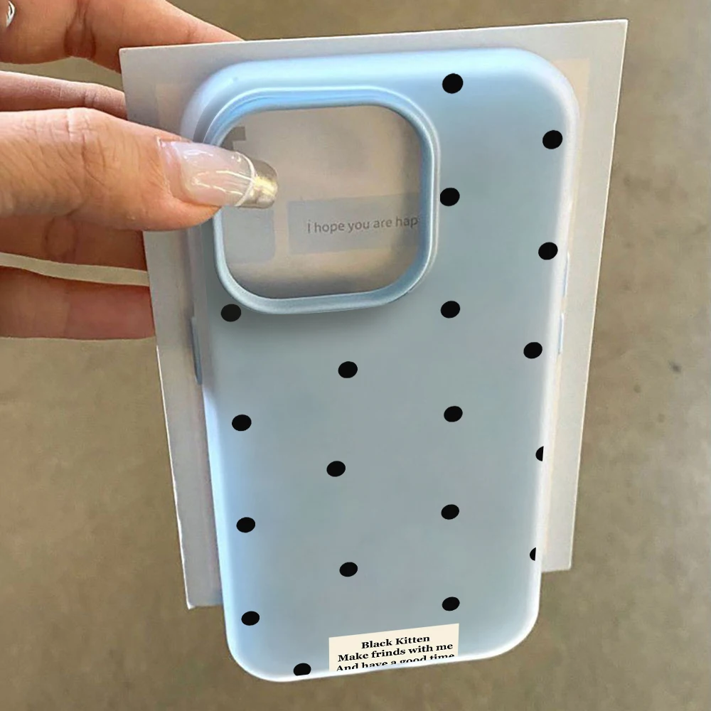 Für Samsung Galaxy S21 S26 S25 S24 S23 S22 Ultra Plus FE Hülle Minimalistische Polka Dots Abdeckung Für A37 A36 A54 A55 A56 Drop INS Funda – Detail 3