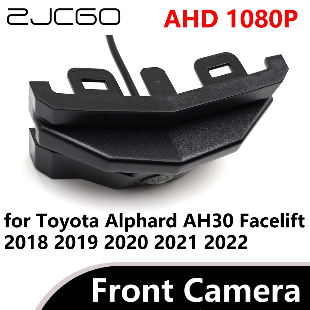 

ZJCGO AHD 1080P CVBS 480P 170° Car Parking LOGO Front View Camera for Toyota Alphard AH30 Facelift 2018 2019 2020 2021 2022