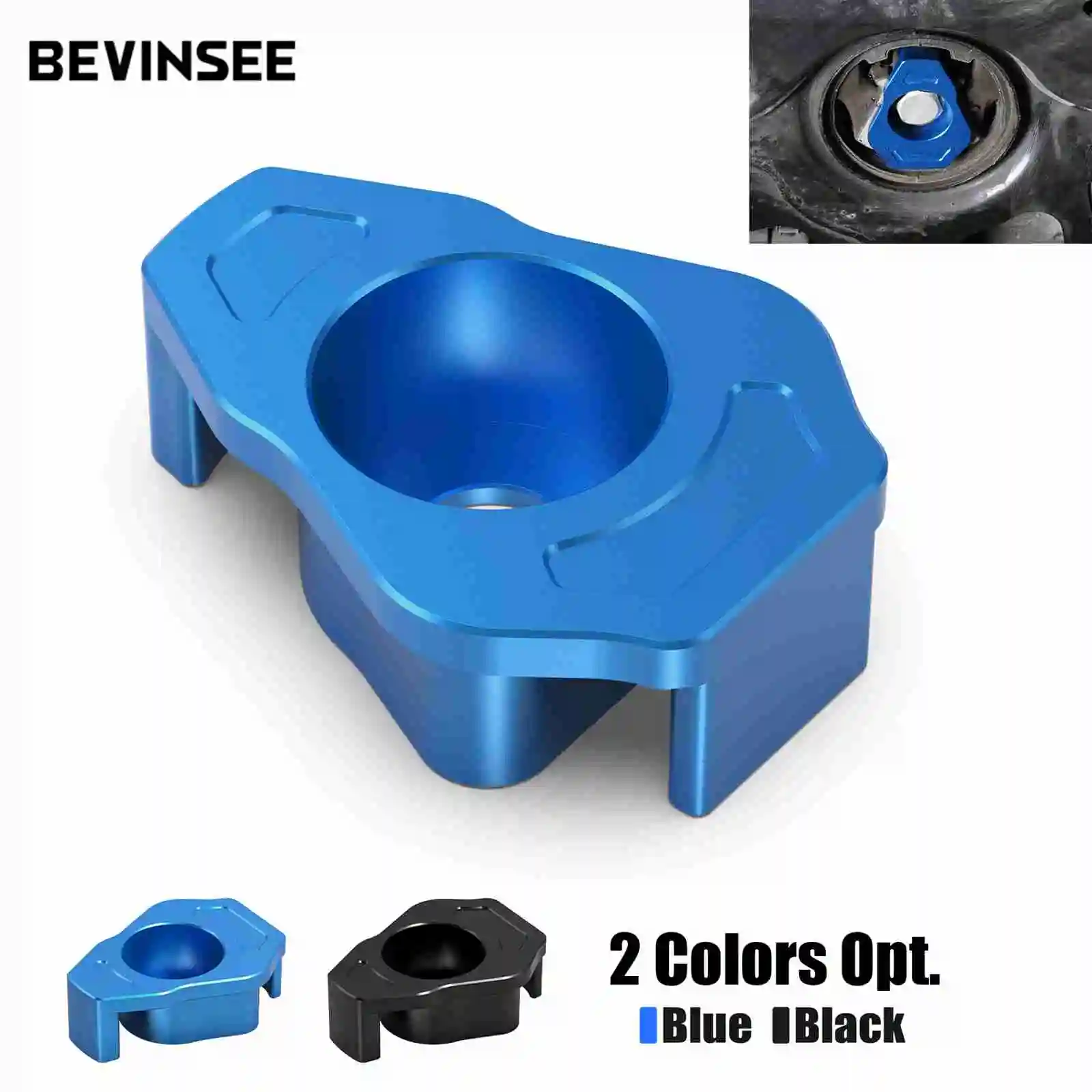 

BEVINSEE Lower Motor Mount Insert for MQB Torque Arm for Audi A3 8Y 8V RS3 TT for Cupra for Skoda for VW for Golf MK7 MK8