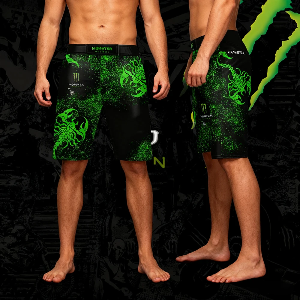 

2026 Black Green Critical Strike! Monster Energy Scorpion Patterned Shorts With a Fully Functional Arena Exclusive Suit