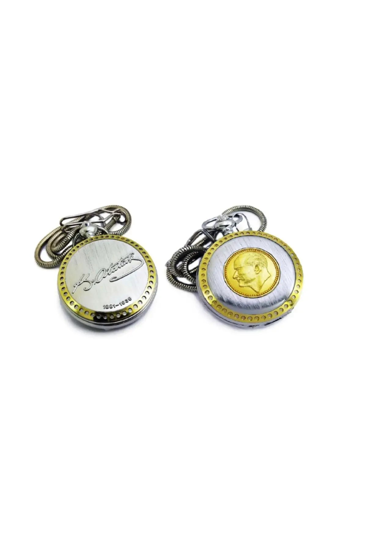 Uras Embossed Atatürk Nostalgic Köstekli Clock Boxed Pocket Watch Vintage Watch Men Women