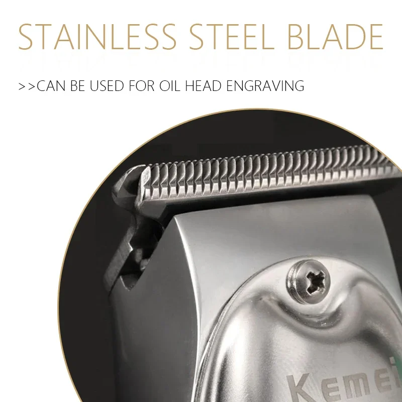 ใบมีดสำรองสำหรับ Kemei KM-1949ปัตตาเลี่ยนของแท้ผมมืออาชีพที่เล็มหนวดมีดอุปกรณ์อะไหล่