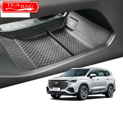 For Geely Okavango Restyling 2024 Car Styling Under Center Console Organizer Storage Box Interior Storage Box Auto Accessories