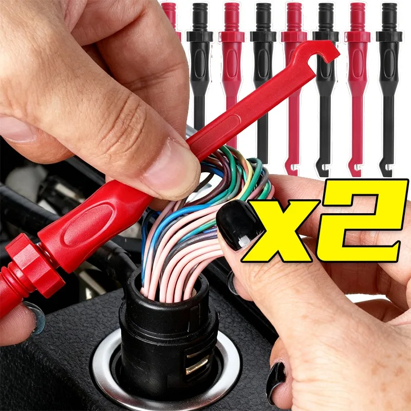 

Automotive Diagnostic Test Clip Insulation Piercing Probe Non-destructive Multimeter Test Lead Hook Banana Plug Car Repair Tool