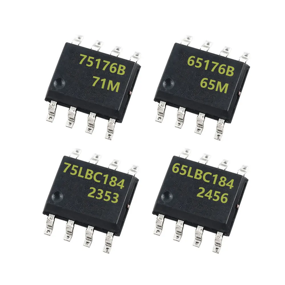 5pcs new and original IC DIP8 SOP8 SN65176BP 65176B SN75176BP 75176B 75176A SN65LBC184P 6LBC184 SN75LBC184DR 7LBC184