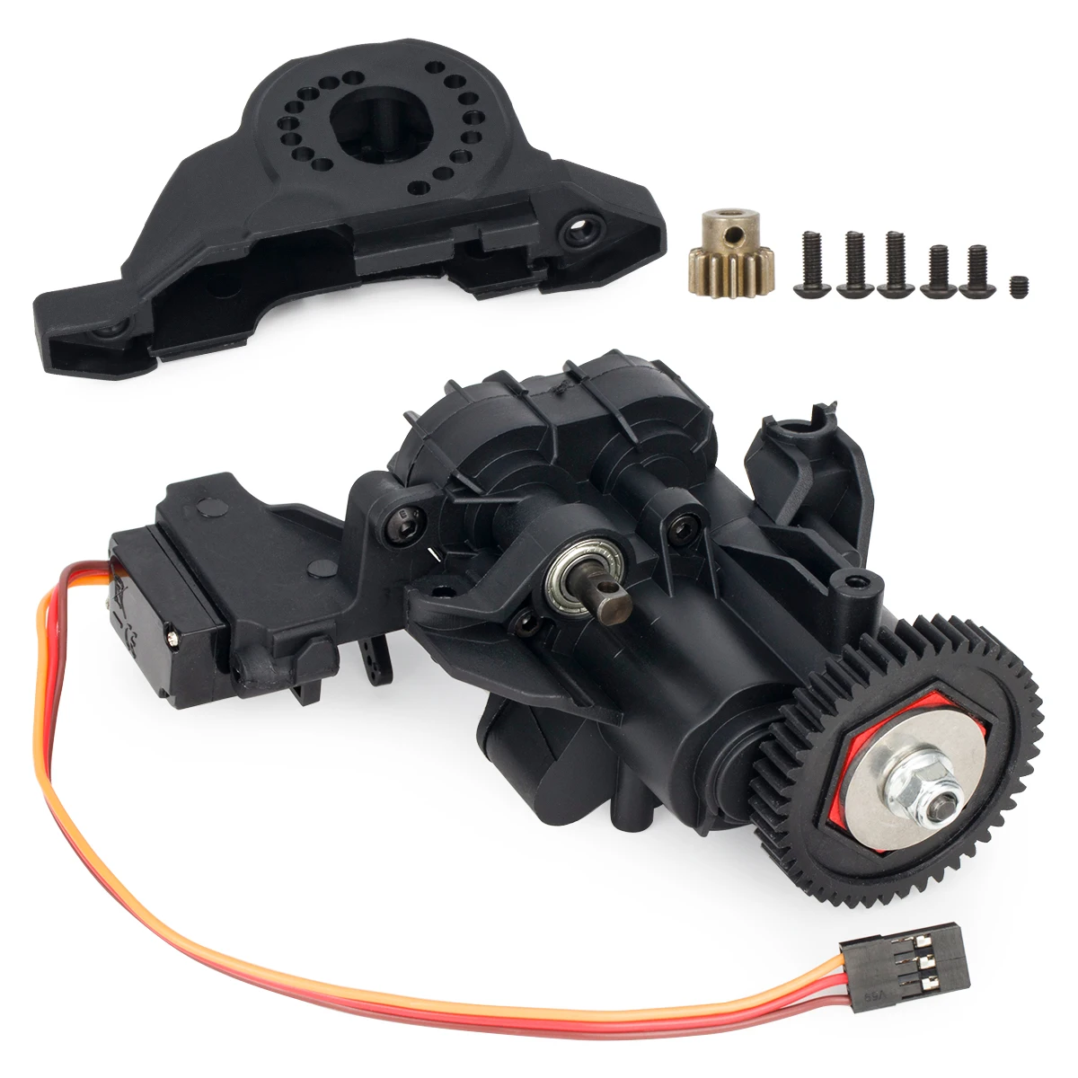 2Speed Transmission Gearbox with Internal Gears and Servo for 1/10 RC Crawler Car Traxxas TRX4 TRX6 Upgrade Parts