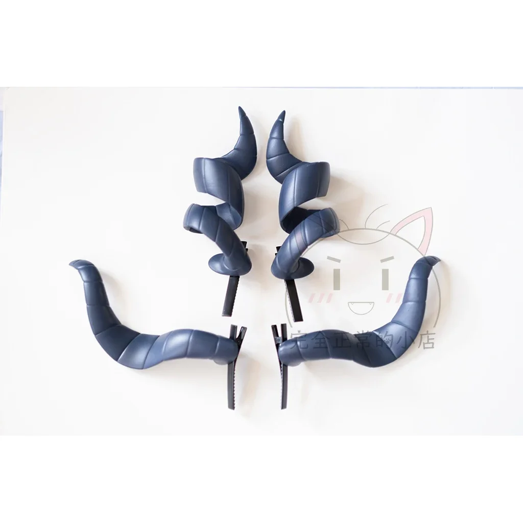 Sorasaki Hina Horns Game Blue Archive Cosplay Props Headwear with Hair Clips Halloween Christmas Costumes Accessories for Adults