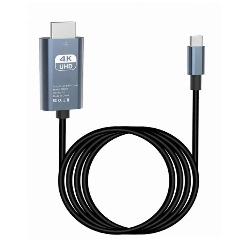 

Typec To Hdmi Screen Projection Cable Mobile Phone Computer Tablet Screen Projection Monitor Steam Game Console Video Adapter