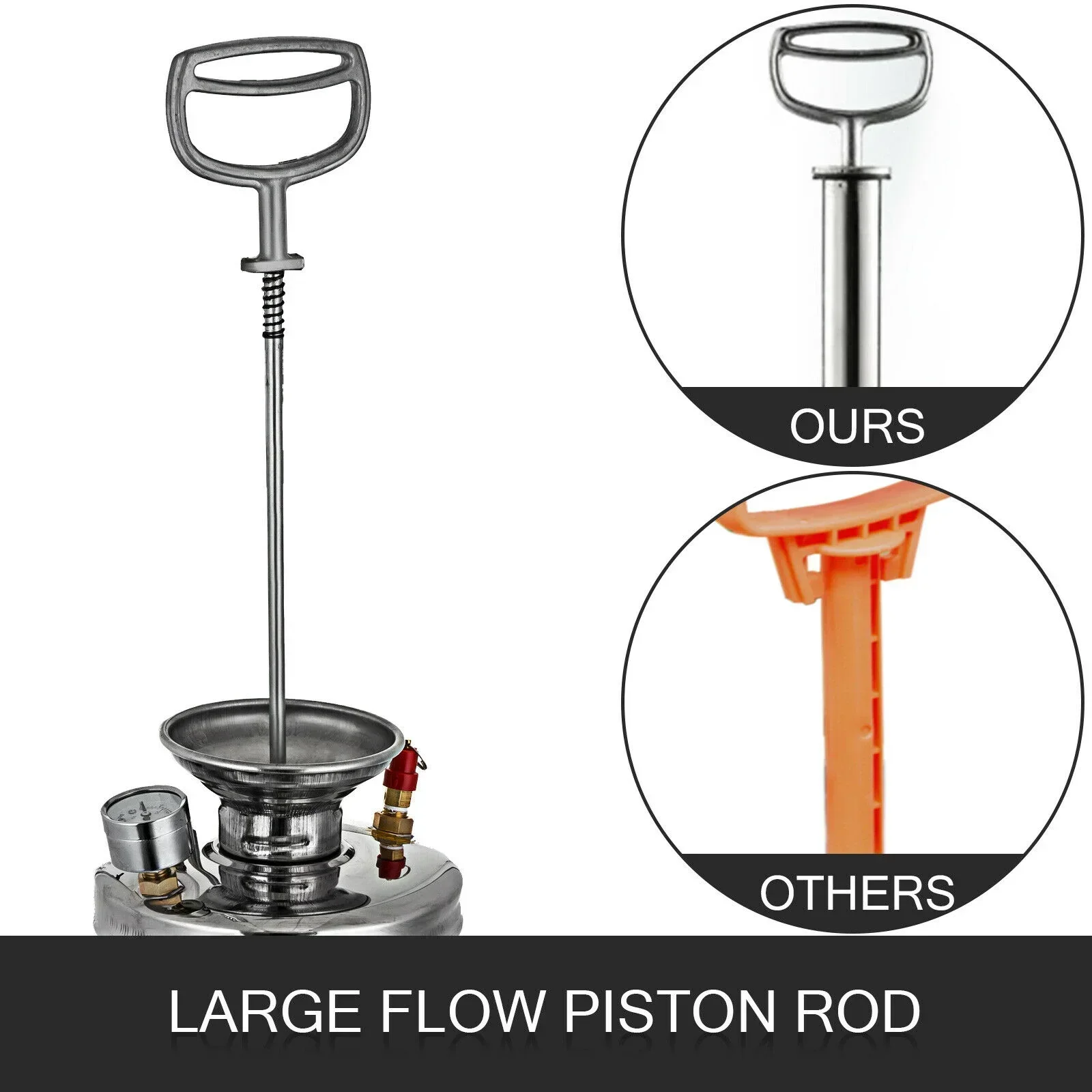 

HOT SALE 1.5Gallon (6L) Stainless Steel Handheld Pumped Pest Control Sprayer For Gardencheap And Fine