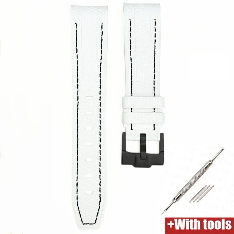 20 mm Gummi-Silikon-Uhrenarmband für Omega X Swatch Joint MoonSwatch-Armband für Seamaster 300 Herren Damen-Armband mit gebogenem Ende