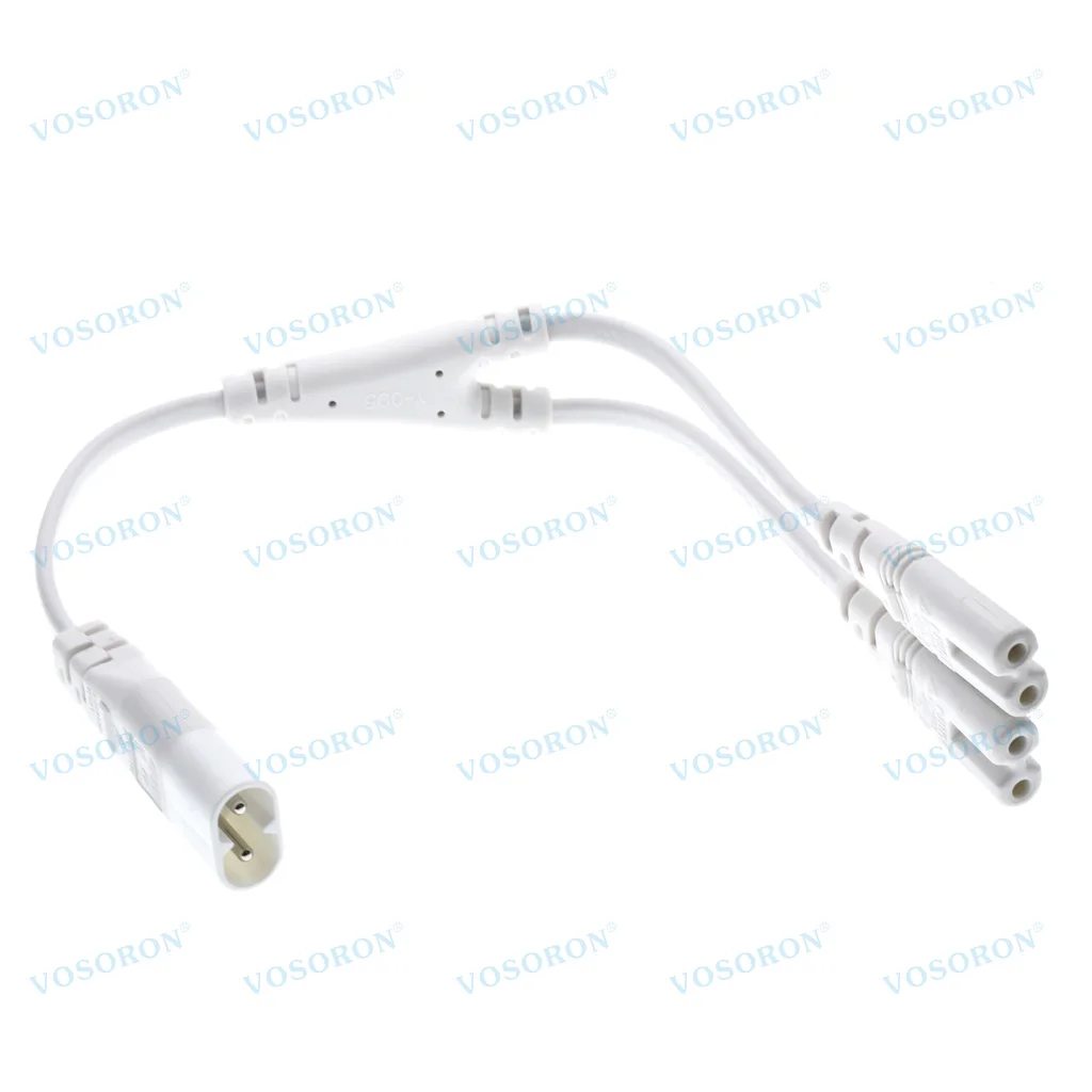 IEC 320 C8 Male to Dual C7 Female Y Split Power Cable, IEC 2Pin Figure 8 Male to 2 Female Cord