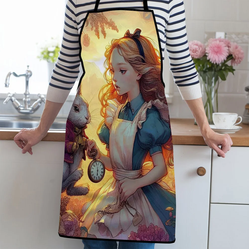 Grembiule Disney Alice nel Paese delle Meraviglie da 1 pezzo, perfetto per l'artigianato, la cottura, la pittura, la cucina e la pulizia della casa, le forniture da cucina
