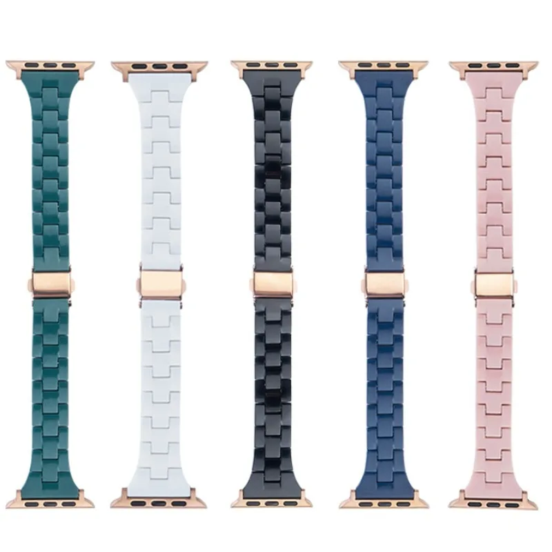 

Slim Band For Apple Watch 49mm 41mm 45mm 38 40 42 44mm Bracelet For iWatch Ultra 8 7 6 5 4 3 2 1 Candy Color Strap