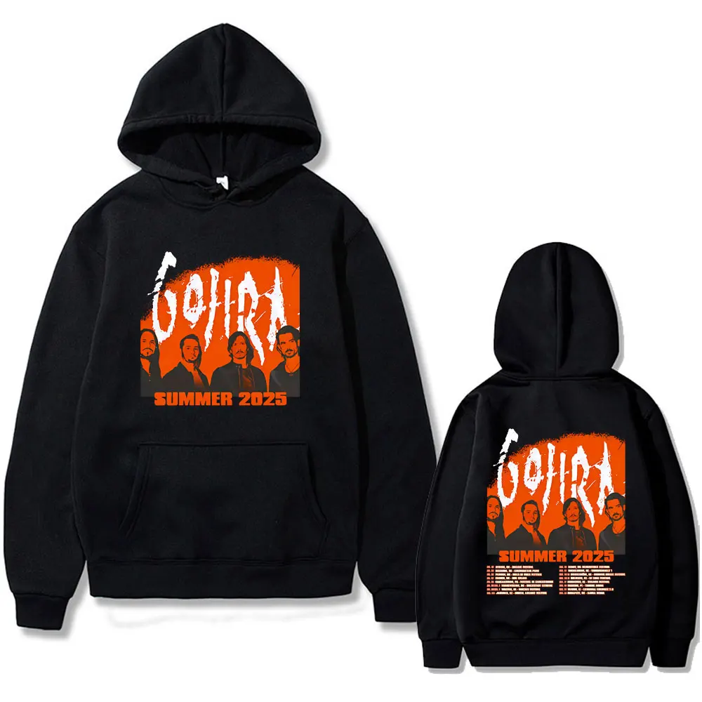 

Metal Band Gojira Summer Tour 2025 Hoodie Men Women Fashion Vintage Rock Sweatshirt Men's Cotton Oversized Hoodies Streetwear