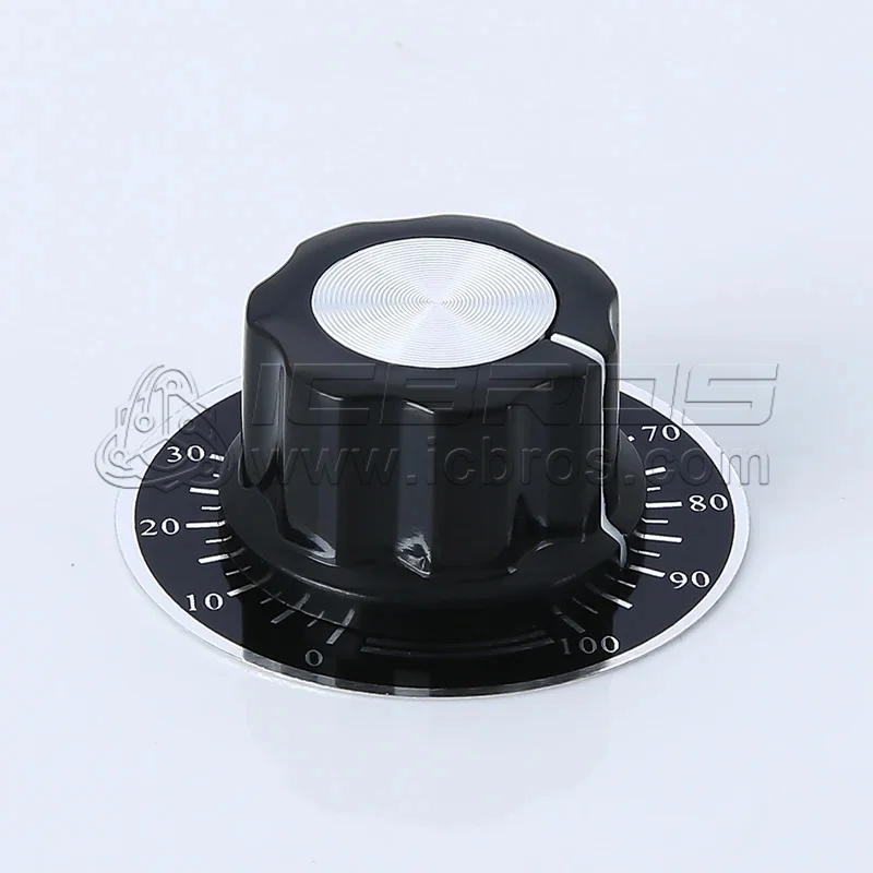 MF-A03 Bakelite Knob With Potentiometer Scale, Digital Scale A03 Knob+Scale