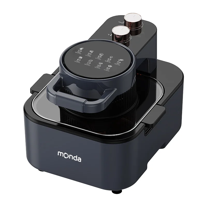 ماكينة مقلاة هوائية موندا، مقلاة كهربائية بصرية ذات سعة كبيرة ومتعددة الوظائف سعة 8 لتر