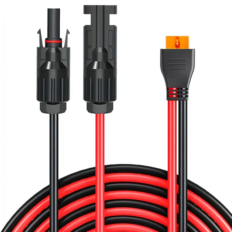 3m/2m/1.5m Solar Panel Connector to XT60i-F Cable for EcoFlow River 2 Pro Max 3 Plus Delta 2 Max Pro 3 Plus Etc. Power Stations.