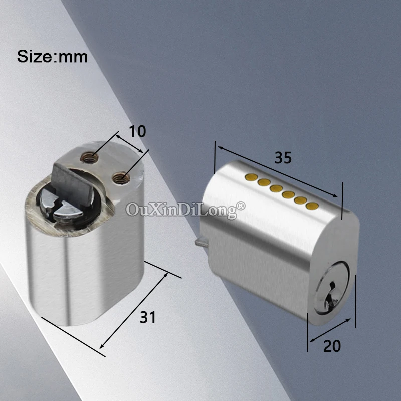 العلامة التجارية الجديدة 5 قطعة الصلبة النحاس البحرية مقاومة للحريق قفل الباب اسطوانة البحرية معدن الحديد قفل الباب الأساسية قفل غال استبدال أجزاء #3