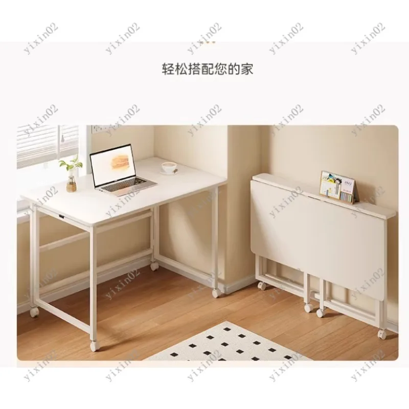 

Folding Computer Desk Compact Writing Table for Bedroom Study Room Home Office
