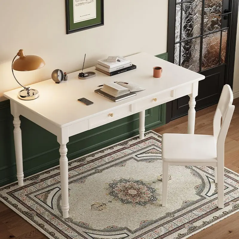 American solid wood desk student home writing desk study table modern and simple