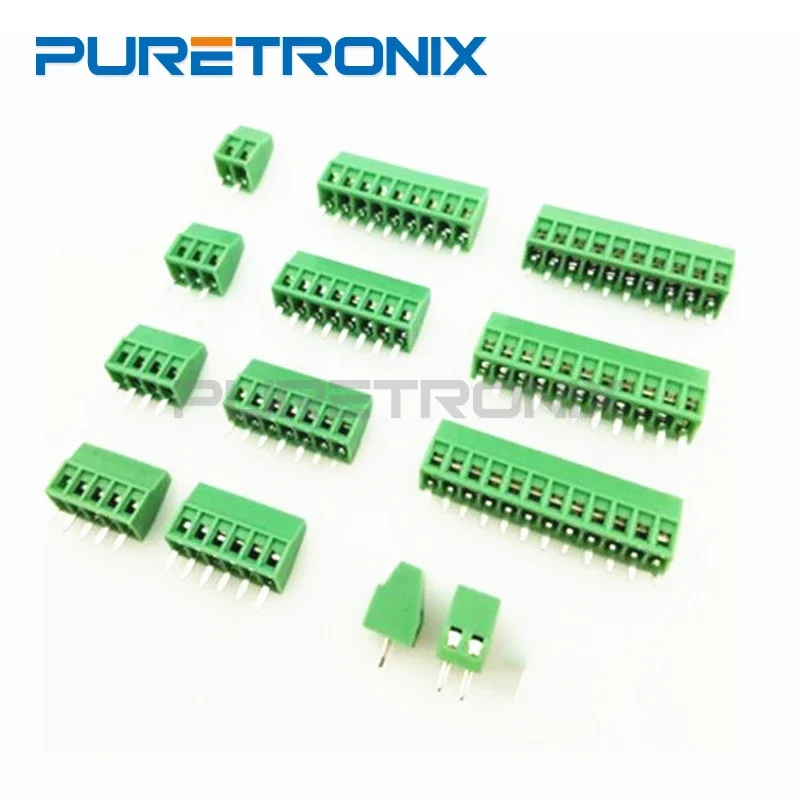 10PCS 2.54MM Pitch KF128  2P 3P 4P 5P 6P 7P 8P 9P 10P 11P  12P PCB Screw Terminal Block Connector