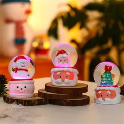 Christmas Crystal Ball Lighting Christmas Snow Globe Ornament Thanksgiving Christmas Gift Christmas Home Office Desk Decoration
