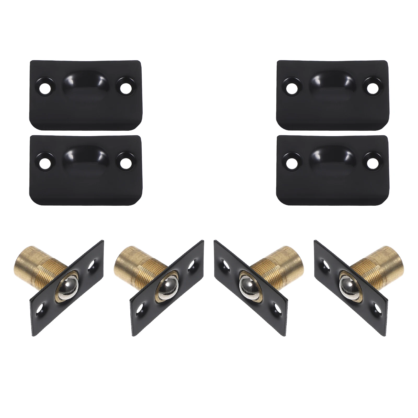 

4 set Adjustable Ball Catch Stainless Steel For Door Noise Reduction Durable Cabinet Wardrobe Hardware Smooth Closure Mechanism