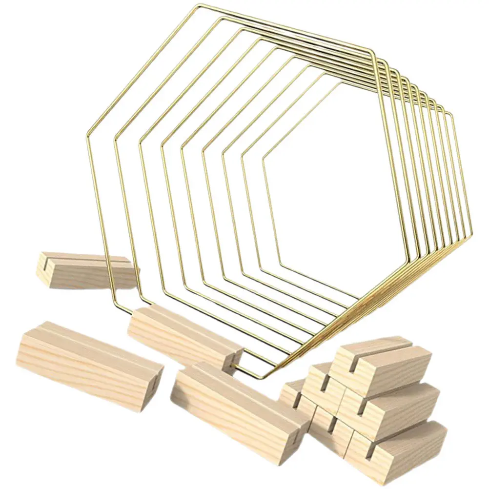 

10 шт. шестигранных металлических колец для венков, премиум-класса, для DIY-поделок, рождественских и свадебных гирлянд, декораций, украшения столов