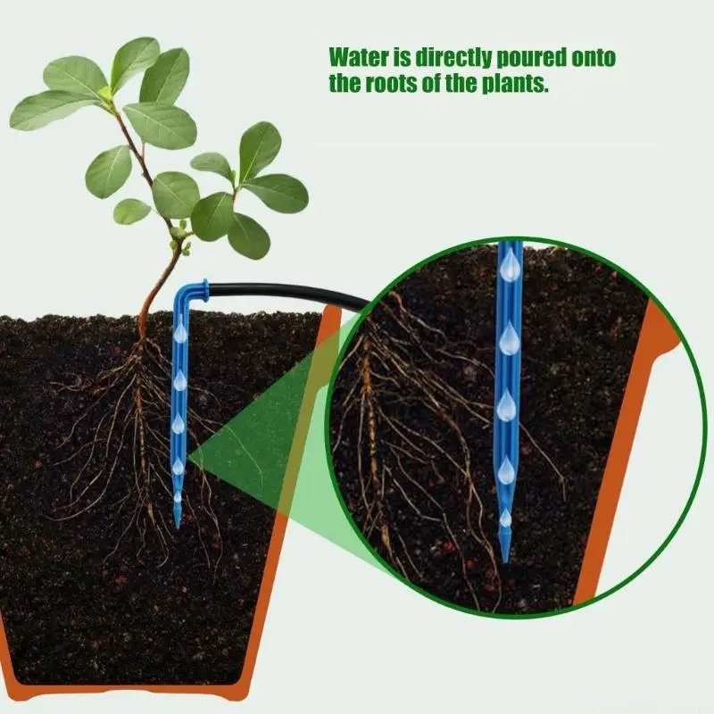 QX2E Indoor Pot Watering System ABS Automatic Irrigation Unit with Manual and Auto Control, Tubing Routing for Balcony