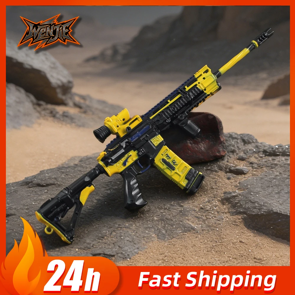 Réplica de Pistola Delta Force K416 Deep Sea Skin Premium de 22 cm, Modelo de Arma de Juego FPS, Artículo Coleccionable para Decoración de Escritorio de Sala de Juegos, Regalo para Gamers