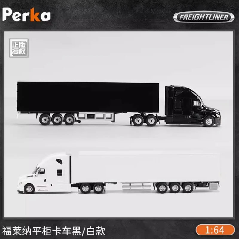 

Perka 1:64 Scale 378 Container Truck semi-trailer Alloy Simulation Car Model Static Collection Decorated Holiday Gift Toy