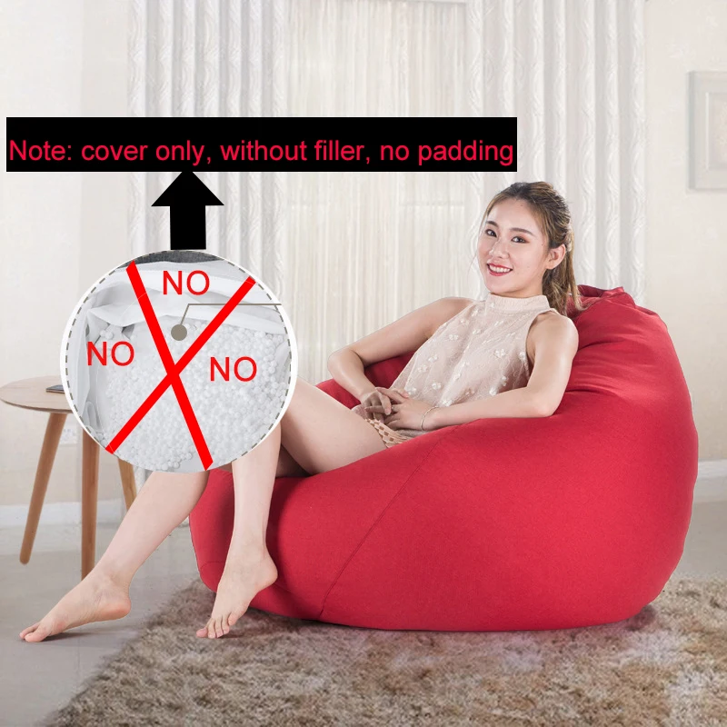 Beanbag Sofas Cover Chairs Without Filler Living Room Furniture Lazy Bag xxl Lounger Sofa Seat Bed Pouf Puff Couch Lazy Tatami