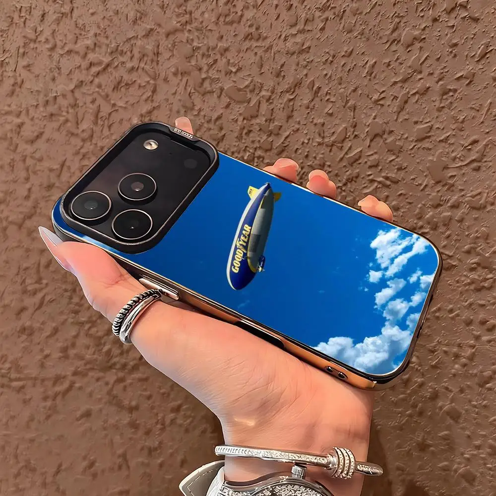 goodyear Phone Case For lMDColor Silver Shell For lPhone 17 16 e 15 14 13 12 11 Pro Max Plus